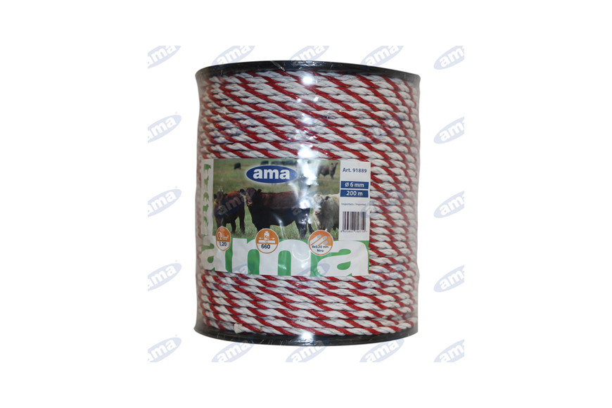 Rotolo Corda Elettrica Ø 6Mm, Lunghezza 200 Mt - Ama
