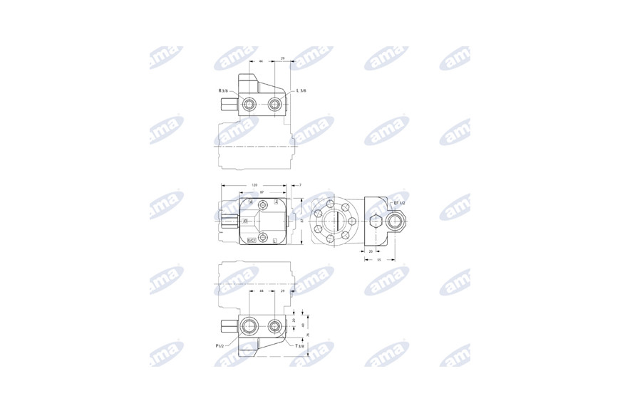Vanne prioritaire modulaire Olsa40 Danfoss