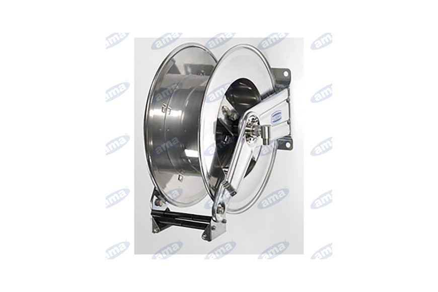 Avvolgitubo Automatico Inox A Molla Aperto 15Mt 3/4 - 12Mt 1"S/Tubo