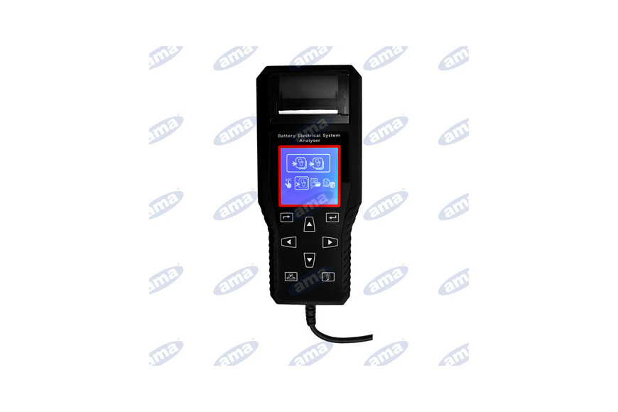 Batterietester 6 / 12V mit integriertem Drucker
