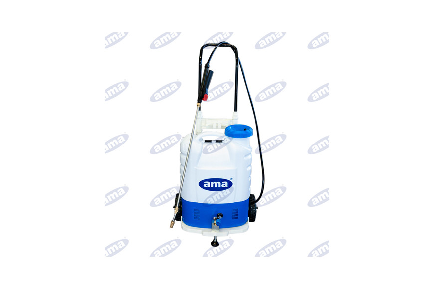 Pompa A Spalla A Batteria Con Trolley E Getto Snodabile A Specchio
