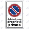 30x20 cartel de señales de plástico