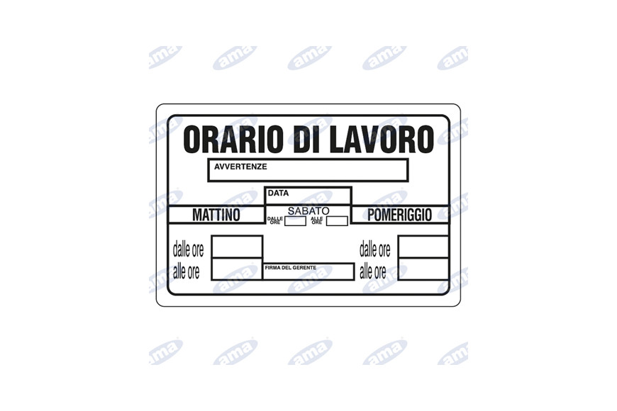 Cartel Signes plastique 30x20