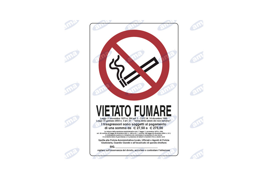 30x20 cartel de señales de plástico