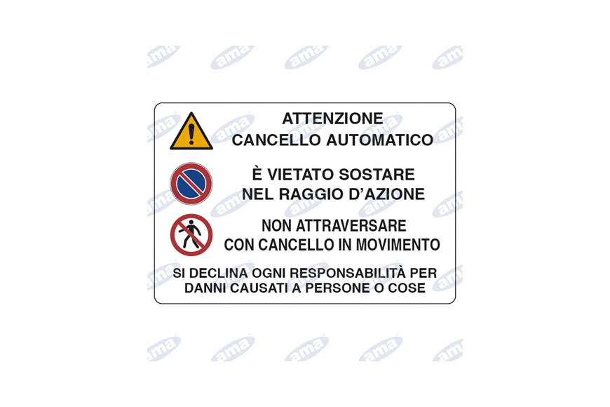 Cartel Signes plastique 30x20