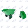 Brouette 300lt - Capacité plastique vert 300lt / 300 kg poids 26 kg 2 roues