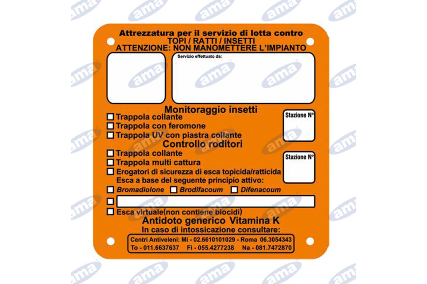 Cartello Di Segnalazione - Ama