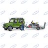 Land Rover Defender+ Rimorchio E Moto Ducati Con C - Ama