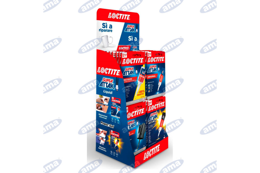 Display Misto Loctite  Super Attack - Ama