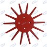 Stella In Dita A Plastica Ø 290 Mm, Rosso, Duro,  - Ama