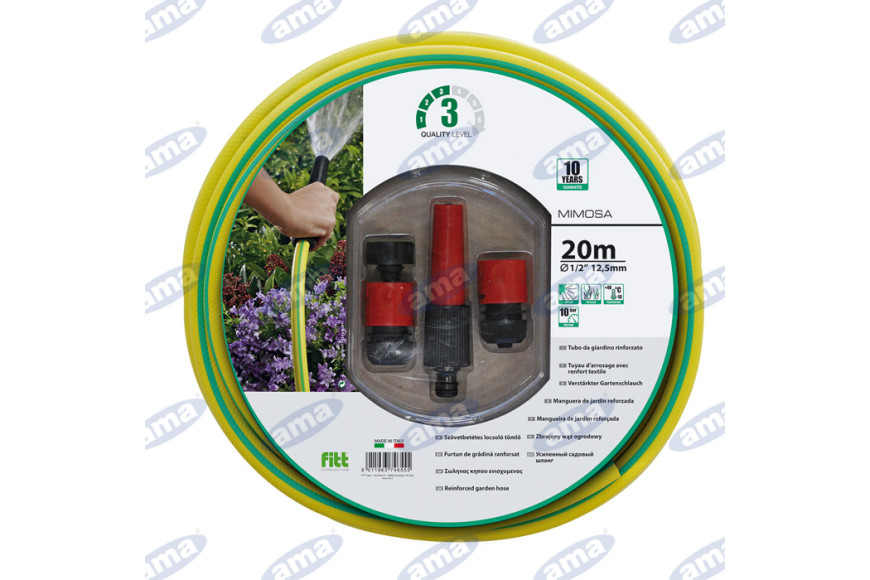 Tubo Da Giardino In Pvc A 3 Strati Rinforzato, Ind - Ama