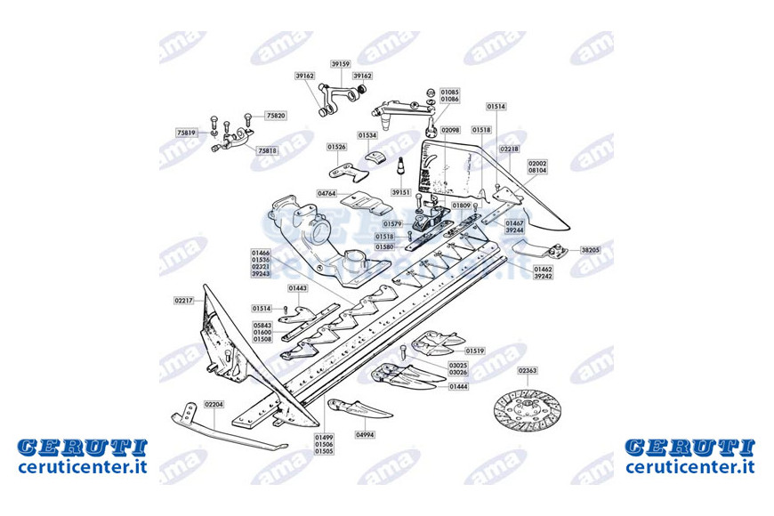 clips couteau à double Adaptable A BCS 523,02824