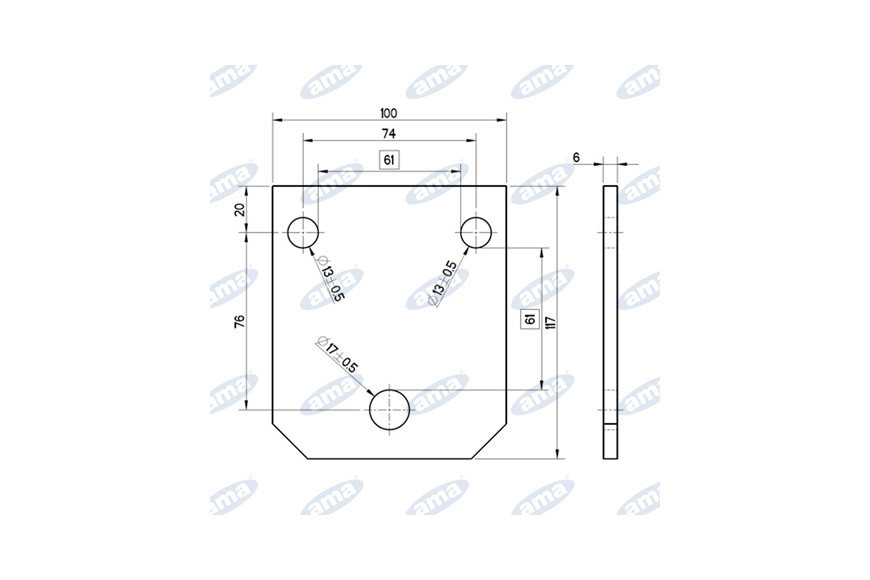 Piastra Bloccaggio Per Molla 60X12