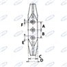 Para Vomerina Cincel arados Doble Punta Impreso