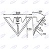 Pflugschar Paw D'Oca Breite. 300