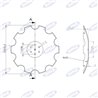 Disco 510 Convex, Toothed Sp. 4 mm