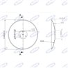 Disco 460 Convex, lisse Sp. 4 mm