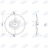 Disco 560 Bombato, Dentato Sp. 4.5 Mm
