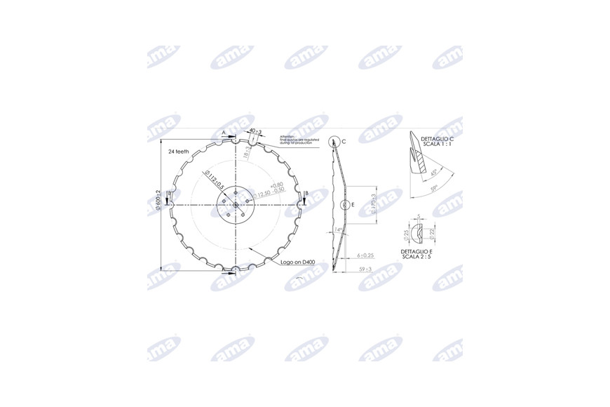 Disque 600X6 D Bp Conique