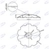 Disco 620 convexo, dentada Sp. 5 Mm