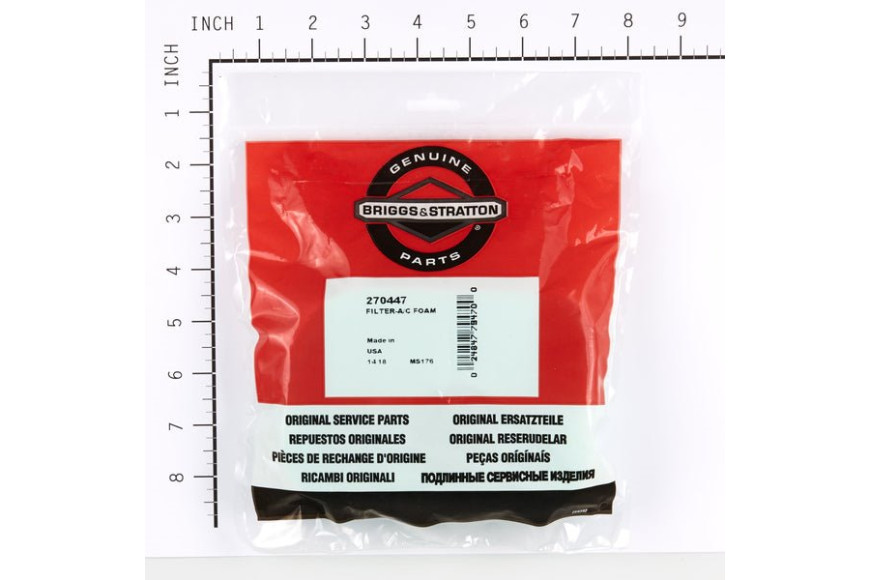 Elemento Filtrante Verticali 5 Hp (130900) - 270447 - Originale Briggs & Stratton