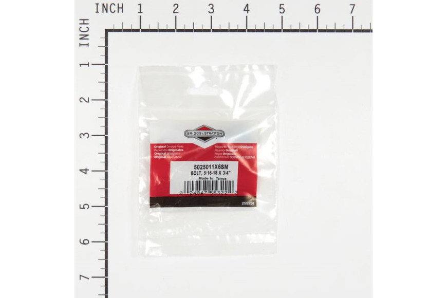 Bolt  5/16-18 X 3/4 - Originale Snapper - 5025011X6SM