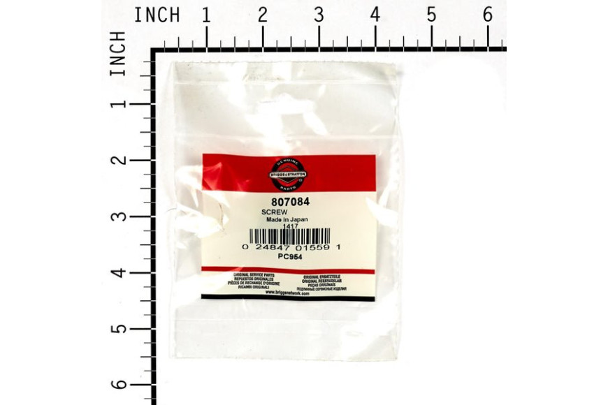 Screw - 807084 -  Briggs & Stratton - Genuine Spare Parts