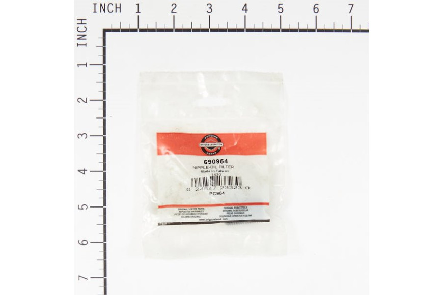Nipple-Oil Filter - 690954 -  Briggs & Stratton - Genuine Spare Parts