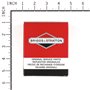 Battery - 707495 -  Briggs & Stratton - Genuine Spare Parts