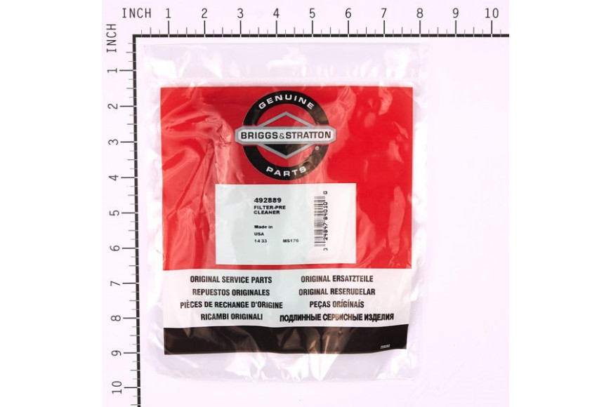 Prefiltro Ex495246(4148 Pz 5) - 492889 - Originale Briggs & Stratton