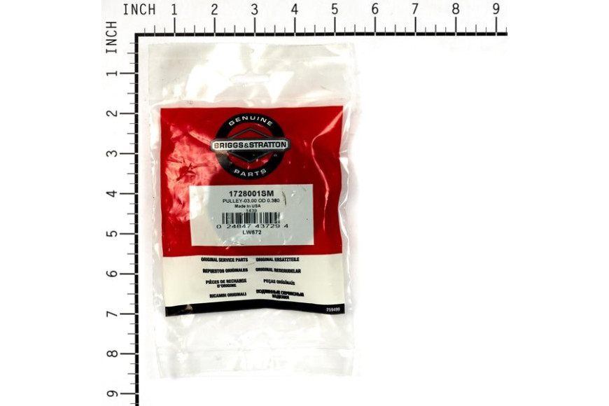 Puleggia Tendicinghia 3'' - Originale Snapper - 1728001SM