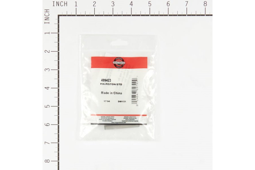 Pin-Piston/Std - 499423 -  Briggs & Stratton - Genuine Spare Parts