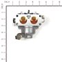 Carburetor Body Double, Vertical Intek Avs Ohv two cylinders 22, 24 Hp, 40G700, 40H700, 44L700, Starter On Command Accelerator -