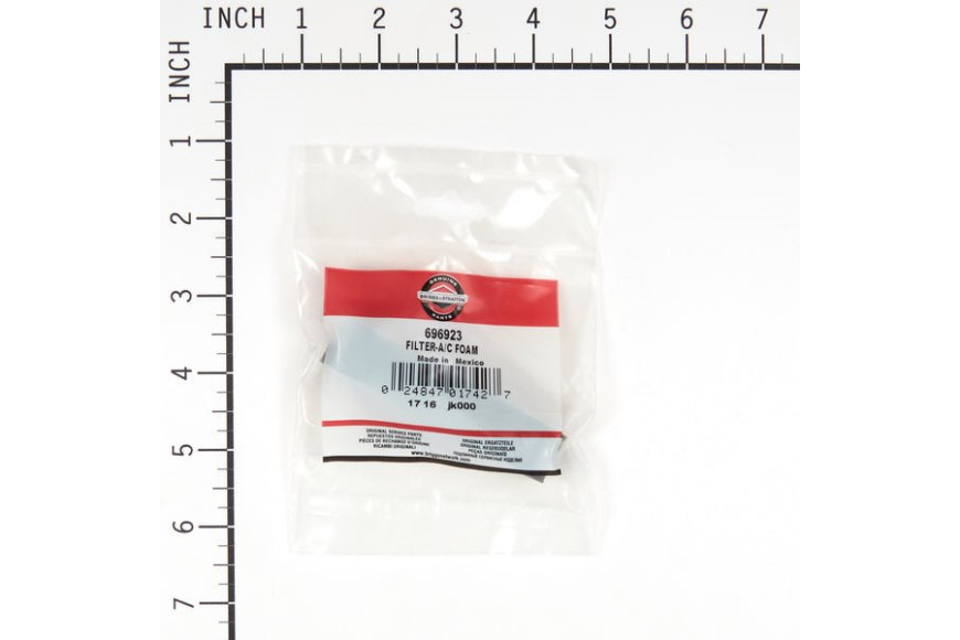 Filtro A/C Spugna - 696923 - Originale Briggs & Stratton