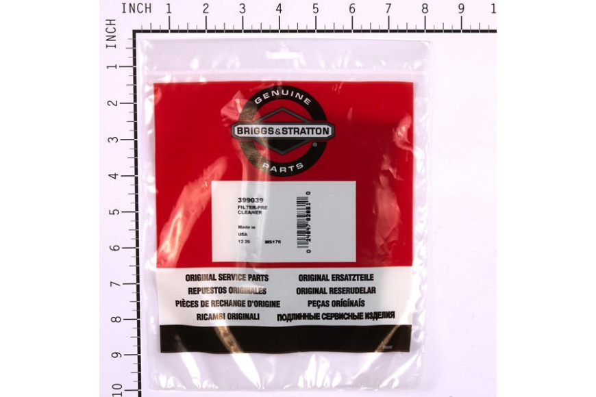 Prefiltro Max 114700 - 399039 - 399039 - Originale Briggs & Stratton
