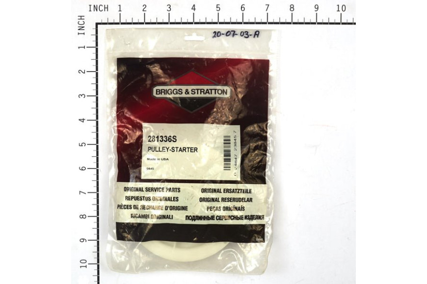 Puleggia Aut.Sprint375/Quattro - 281336S - Originale Briggs & Stratton