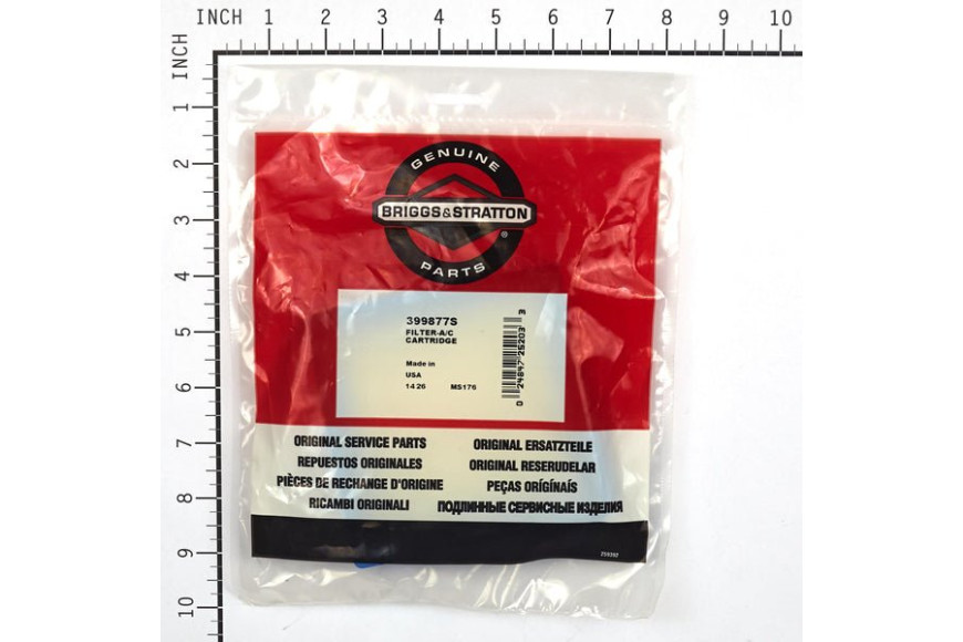 Filtro.A. Q.1S (4103 Pz5) - 399877S - 399877S - Originale Briggs & Stratton