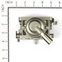 Carburateur Intek Avs Ohv Bicilindrici vertical 20, 21, 22 Hp, 406 700, 407 700, 40G700, 40H700, 441700, 445 700, avec électroai