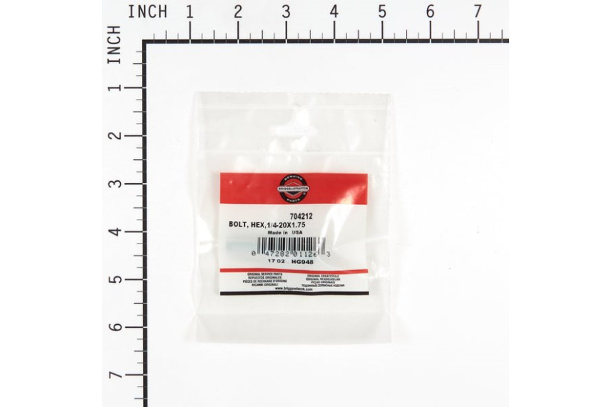 Bullone 1/4-20 X 1-3/4"  - Originale Snapper - 704212
