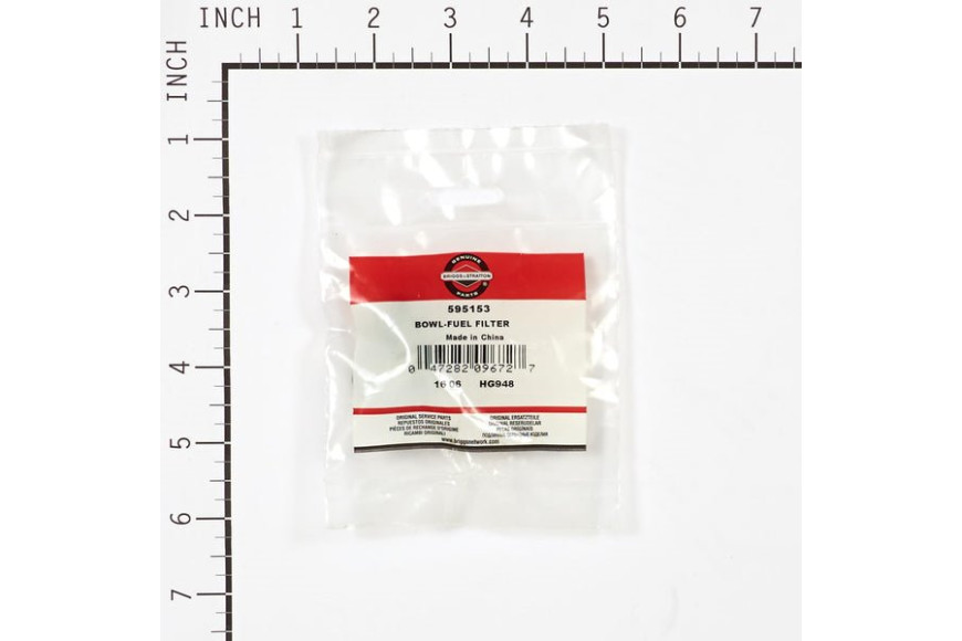 Bowl-Fuel Valve-Strainer - 595153 -  Briggs & Stratton - Genuine Spare Parts