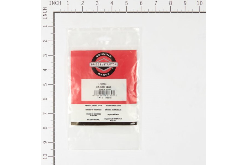 Kit-Check Valve - 317897GS -  Briggs & Stratton - Genuine Spare Parts