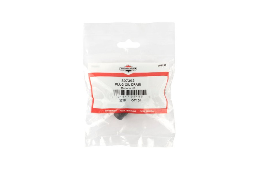 Tappo Scarico Olio 2 - 807392 - Originale Briggs & Stratton