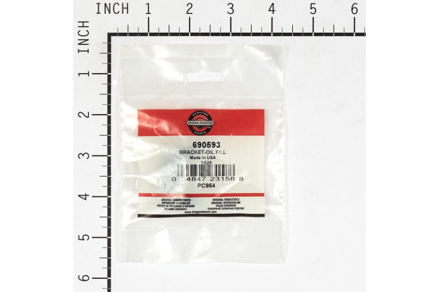 Staffa Fissaggio Asta Olio Ex 224872 - 690593 - Originale Briggs & Stratton