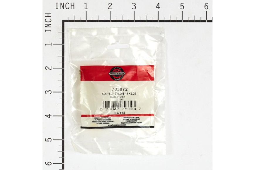 Bullone 3/8-16 X 2-1/4 - Originale Snapper - 703872