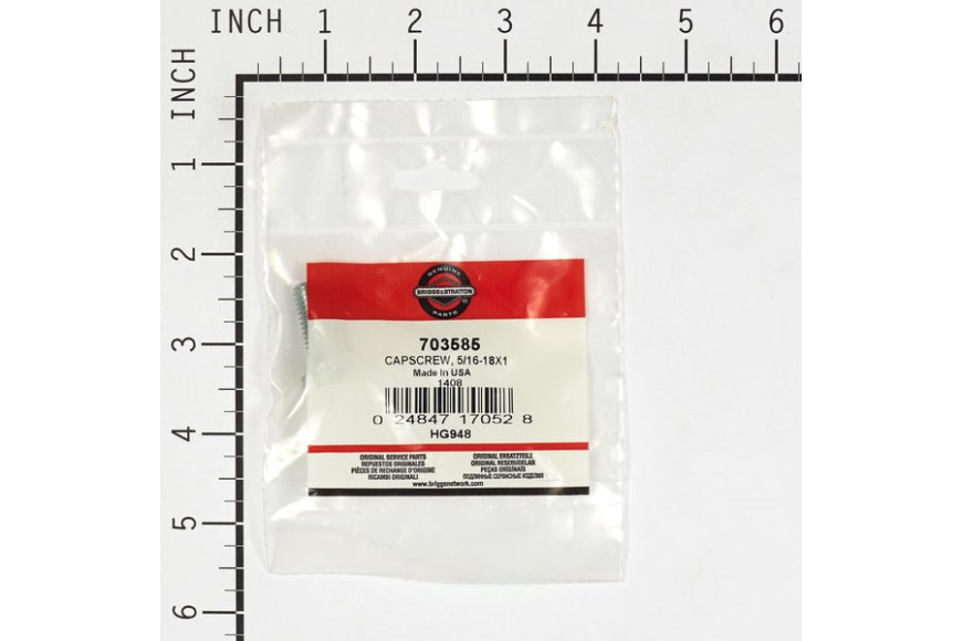 Vite Hh 5/16-18 X 1'' - Originale Snapper - 703585
