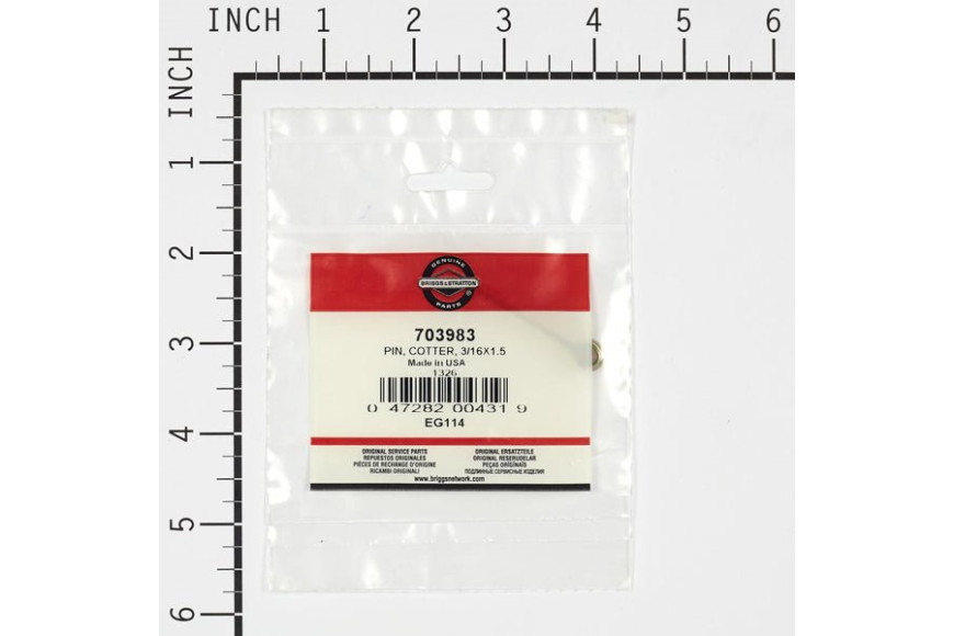 Coppiglia 3/16 X 1-1/2'' - Originale Snapper - 703983