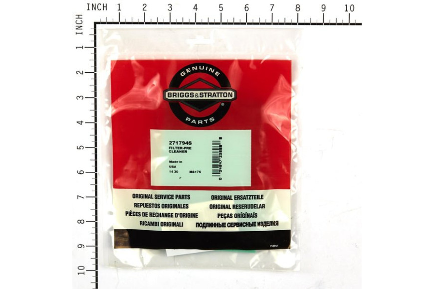 Prefiltro Ex270782 (4141 Pz 5) - 271794S - Originale Briggs & Stratton