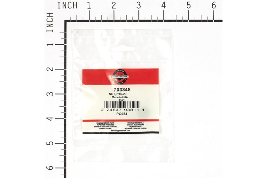 Dado 7/16F Gr5 Yz    - Originale Snapper - 703348