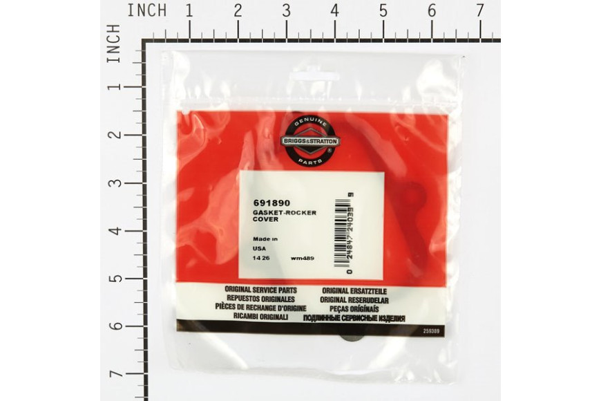 Guarnizione Coperchio Valvole Intek Ohv Verticali Ed Orizzontali Fino A 6,5 Hp 120600, 120400 Ecc.  - 691890 - Originale Briggs 