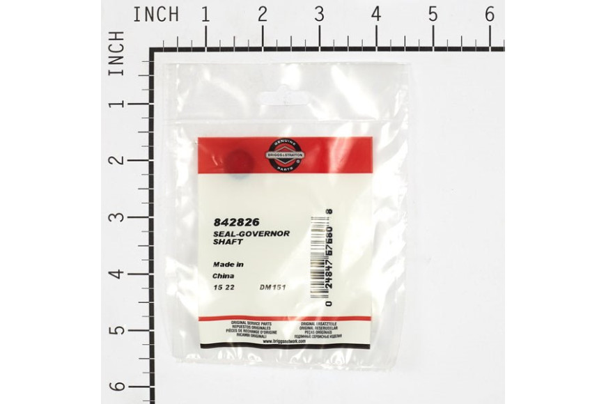 Seal-Governor Shaft - 842826 -  Briggs & Stratton - Genuine Spare Parts